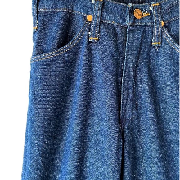 RARE DEADSTOCK1970s Wrangler High Waist Bell Bottoms Jeans 27" x 36" - Picture 6 of 6